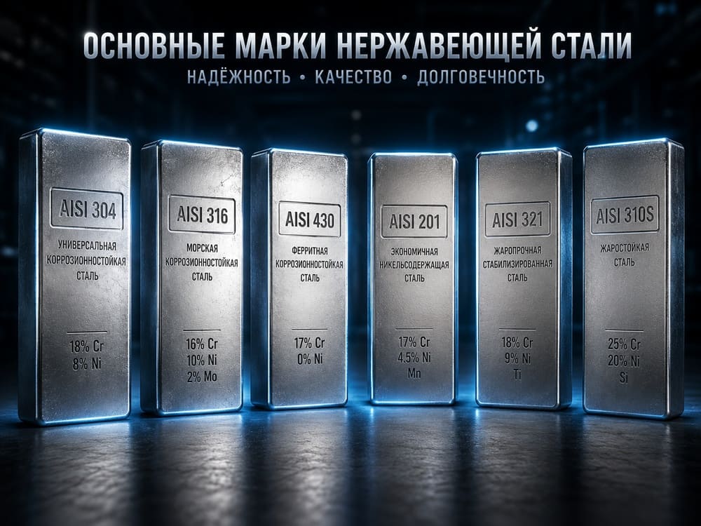 Выбор марки нержавеющей стали