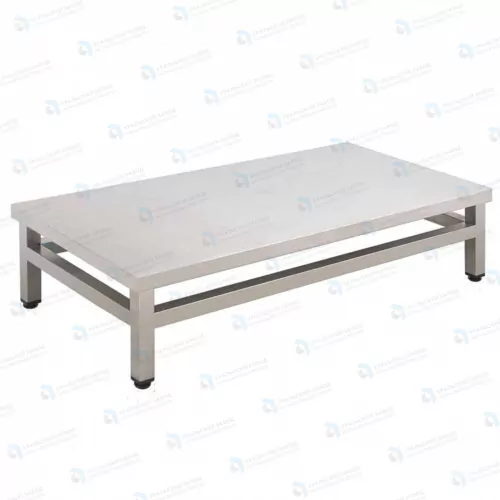 Подтоварник ПТ 600x600x300, каркас нержавеющая труба, столешница AISI430
